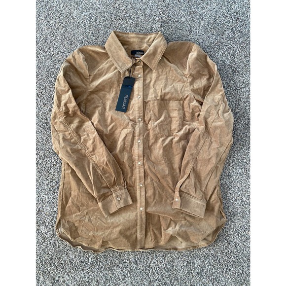 Renaur Brown Corduroy Button Down Shirt - Medium - Picture 1 of 5